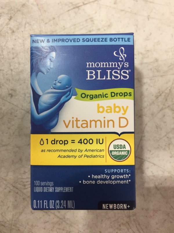 Photo 2 of Mommy's Bliss Organic Drops No Artificial Color, Vitamin D, 0.11 Fl Oz
BB 02/23.