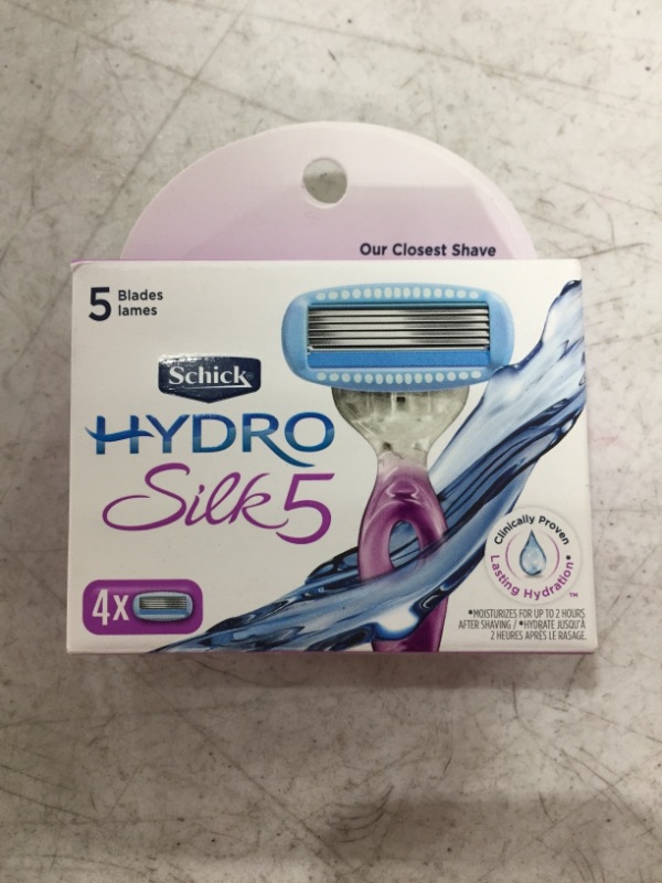 Photo 2 of Schick Hydro Silk Moisturizing Razor Blade Refills for Women with Shower Hanger, 4 Count
