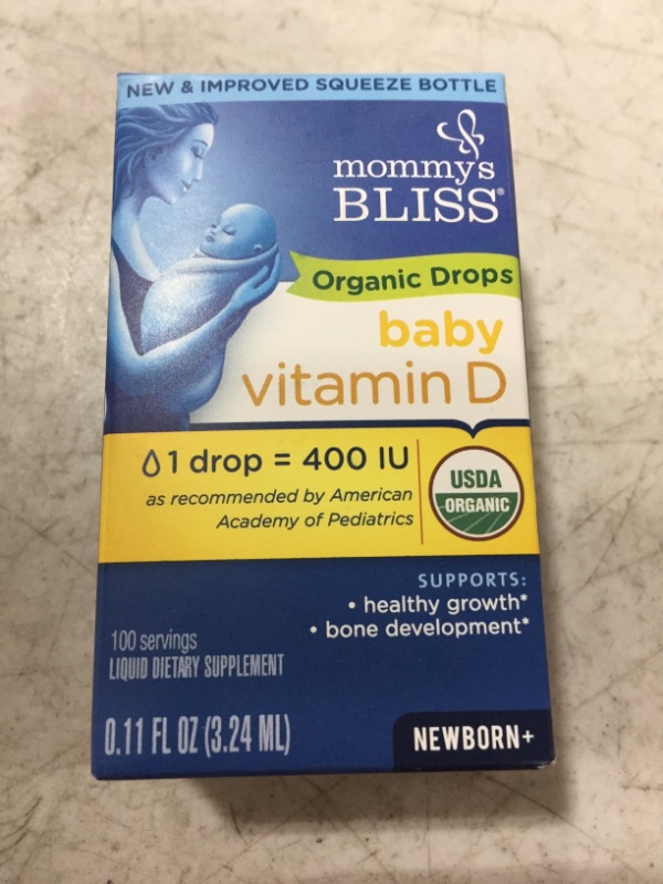 Photo 3 of Mommy's Bliss Organic Drops No Artificial Color, Vitamin D, 0.11 Fl Oz
BB 02/23