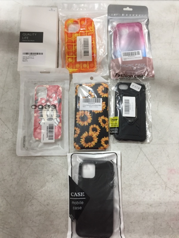 Photo 1 of VARIOUS SMARTPHONE CASES, LOT OF 7 ITEMS.