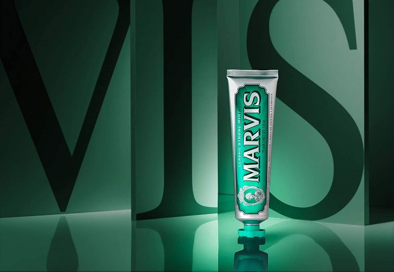 Photo 1 of Marvis Classic Strong Mint Toothpaste, 3.8 oz
