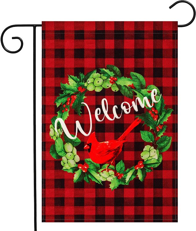 Photo 1 of 
Cardinal Christmas Garden Flag | Wreath Welcome Garden Flag for Outside 12.5 x 18 Inch, Yard Flag Double Sided Rustic Christmas Yard Decorations |Holiday...
LOT OF 3.