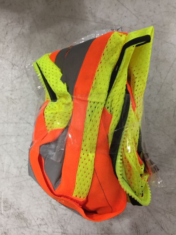Photo 2 of HDX Hi Visibility Orange Class 2 Reflective Adjustable Safety Vest
