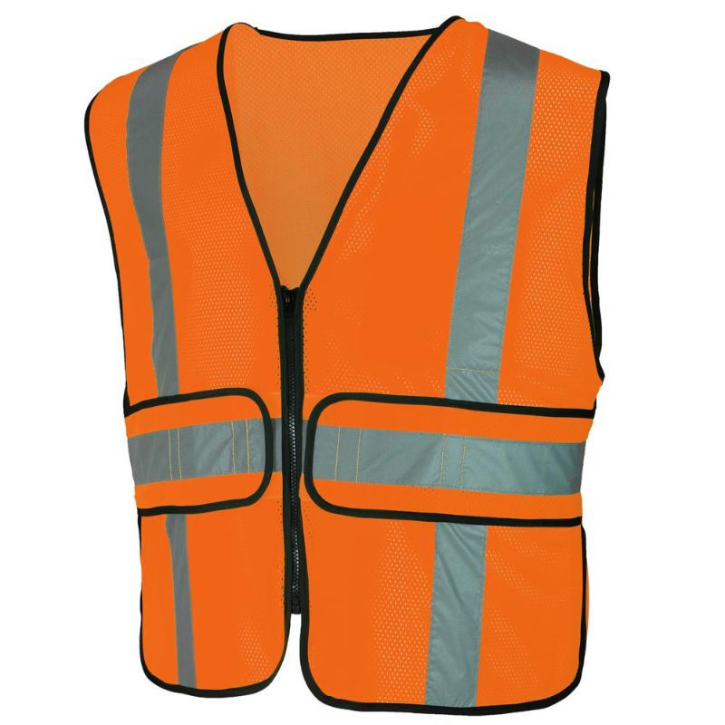 Photo 1 of HDX Hi Visibility Orange Class 2 Reflective Adjustable Safety Vest
