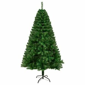 Photo 1 of 6 FT Artificial Full Christmas Tree Premium Xmas Spruce Tree Metal