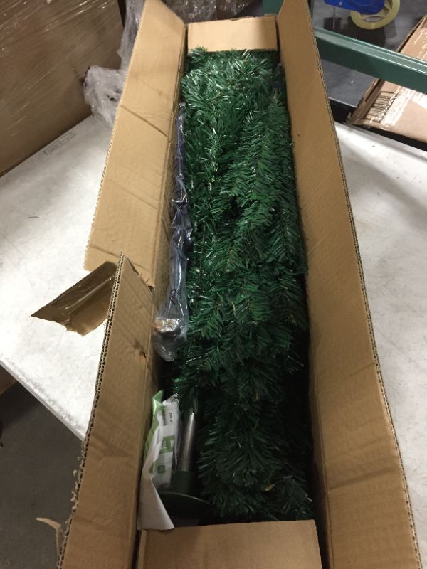 Photo 2 of 6 FT Artificial Full Christmas Tree Premium Xmas Spruce Tree Metal