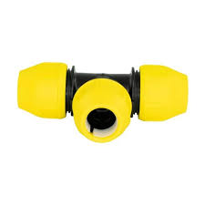 Photo 1 of 1-1/2 in. IPS DR 11 Underground Yellow Poly Gas Pipe Tee
