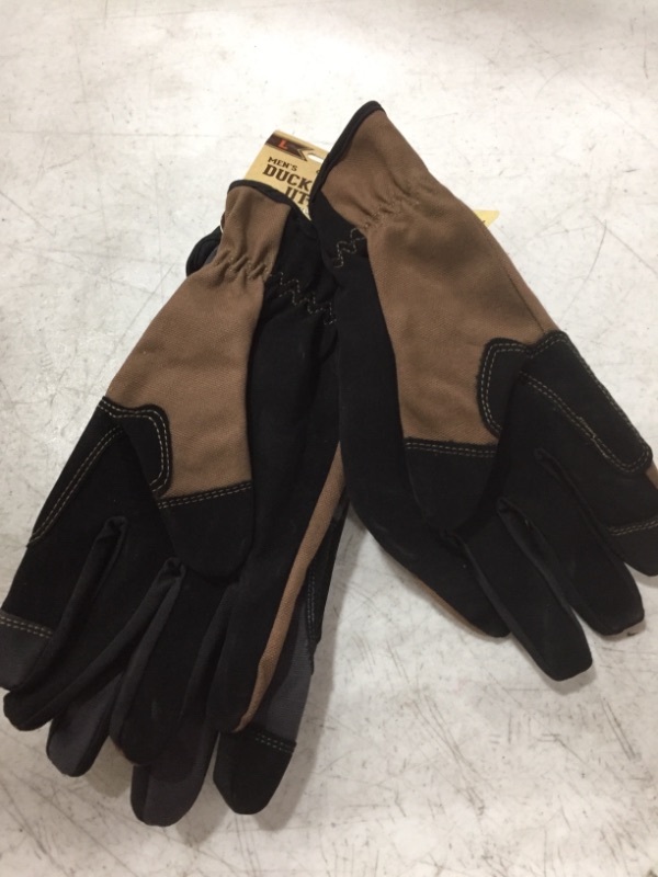 Photo 3 of DIGZ MEN'S DUCK CANVAS UTILITY GLOVES. 2 PAIR. SIZE LARGE. 