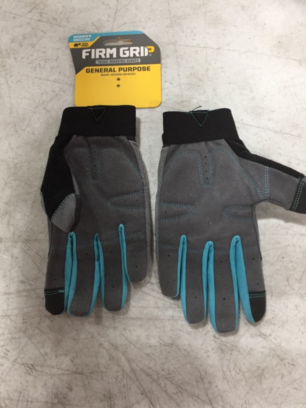 Photo 3 of True Grip 90022 General Purpose Women's Gloves, Medium,Blue
