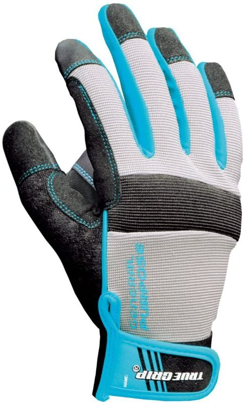 Photo 1 of True Grip 90022 General Purpose Women's Gloves, Medium,Blue
