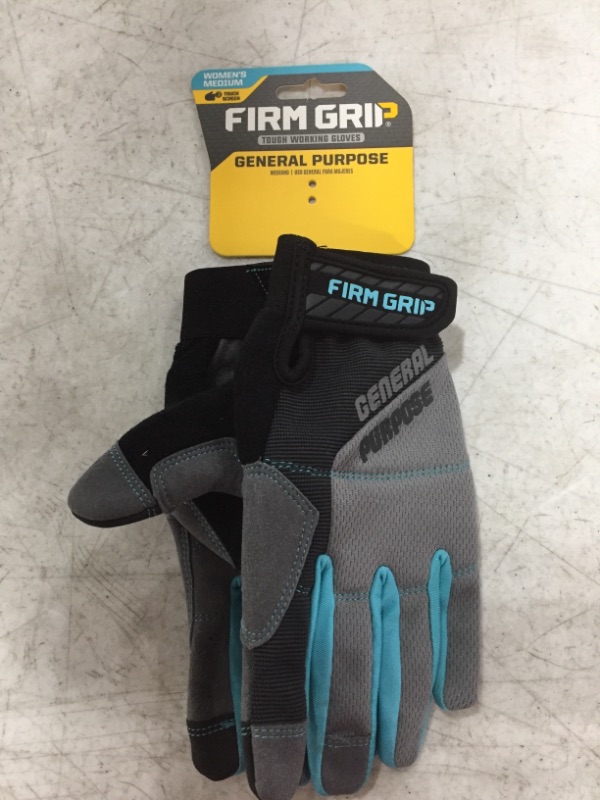 Photo 2 of True Grip 90022 General Purpose Women's Gloves, Medium,Blue
