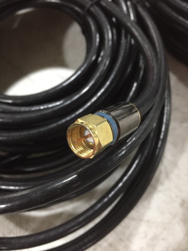 Photo 1 of COAXIAL CABLE, 2 SMALL ROLLS. BLACK.  