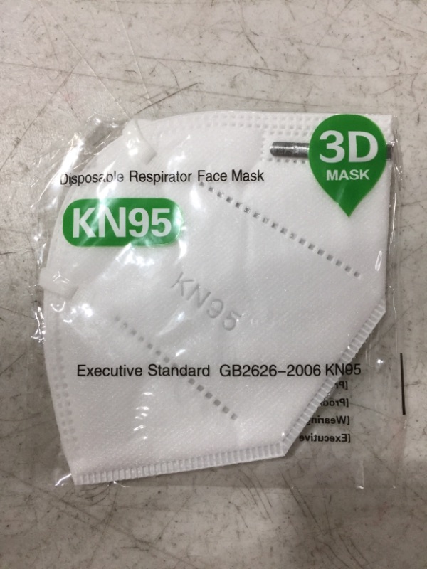 Photo 1 of KN95 DISP[OSABLE RESPIRATOR FACE MASKS. PACK OF 20.