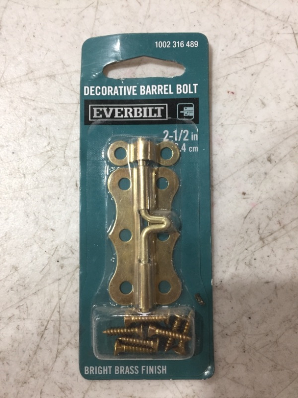 Photo 4 of EVERBILT DECORATIVE HINGES AND LATCH SET. LOT OF 3 ITEMS.