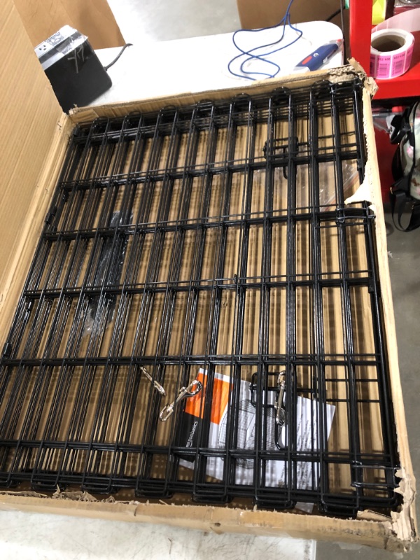 Photo 1 of Amazon Basics Foldable Metal Dog and Pet Exercise Playpen,