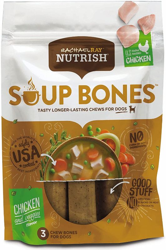 Photo 1 of 2 Bags of Rachael Ray Nutrish Soup Bones Longer Lasting Dog Treat Chews **BEST BY:03/03/2022**

