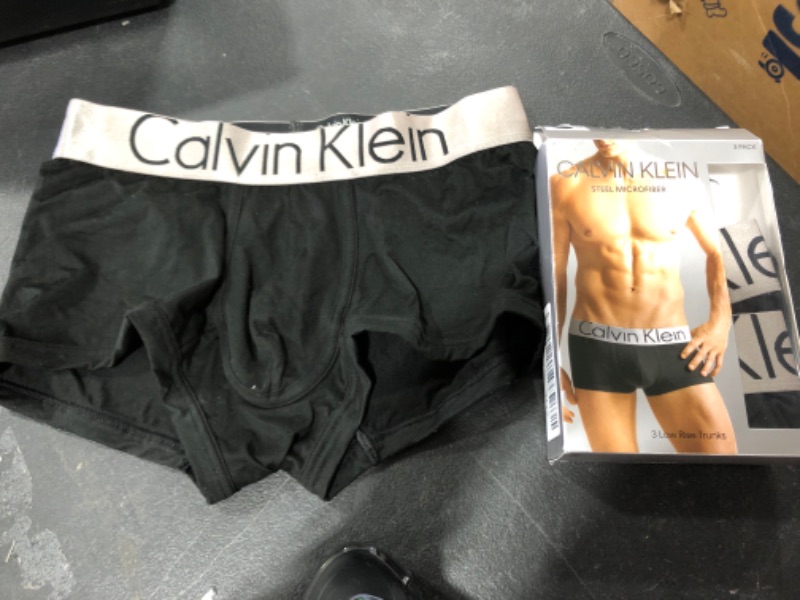 Photo 2 of Calvin Klein Men's Steel Micro Low Rise Trunks 3pack, Medium 
