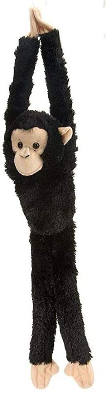 Photo 1 of Wild Republic Chimpanzee Plush, Monkey Stuffed Animal, Plush Toy, Gifts for Kids, Hanging 20 Inches , Black
