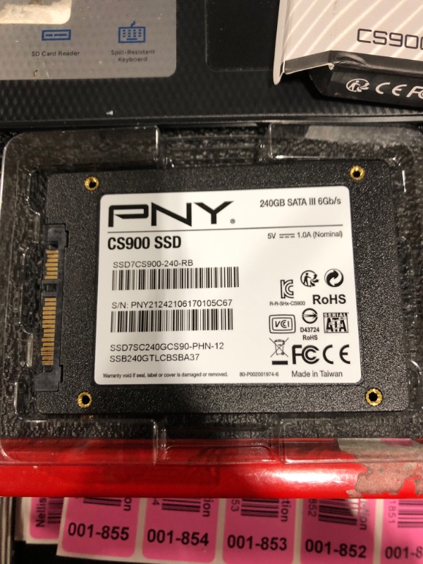 Photo 2 of PNY CS900 240GB 3D NAND 2.5" SATA III Internal Solid State Drive (SSD) - (SSD7CS900-240-RB)
