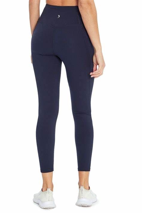 Photo 1 of Jessica Simpson Sportswear Women's Tummy Control Pocket Capri Legging, Navy Blue, Small 