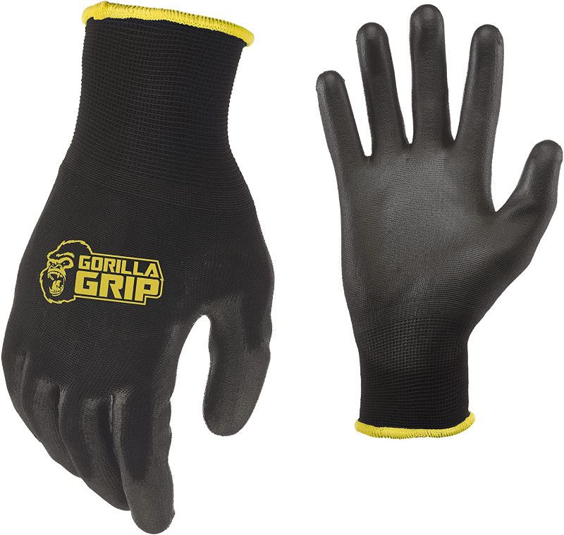 Photo 1 of Gorilla Grip Slip Resistant All Purpose Work Gloves
2 PAIR. SIZE MEDIUM. 