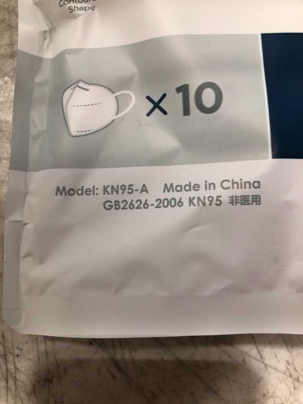 Photo 1 of DISPOSABLE FACE MASK, 10 PIECES. PM2.5. MODEL KN95-A.