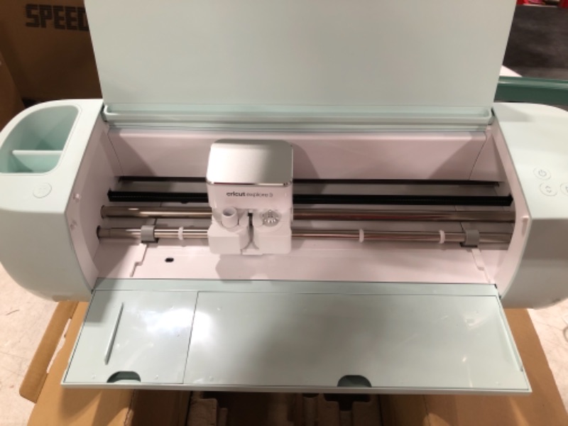 Photo 6 of Cricut Explore 3 Machine - DIY Machine Compatible with Matless Cutting Cricut Smart Materials | Make Custom Vinyl Decals, Custom HTV Iron On T Shirts, etc. for Valentines Day Décor and Decorations

