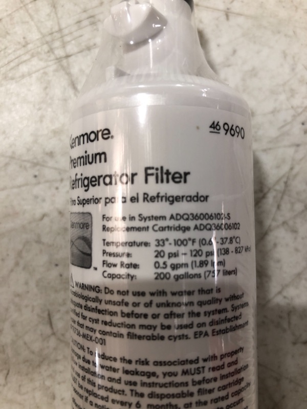Photo 4 of ??nmore 469690 Replacement Refrigerator Water Filter. 1-PACK.
