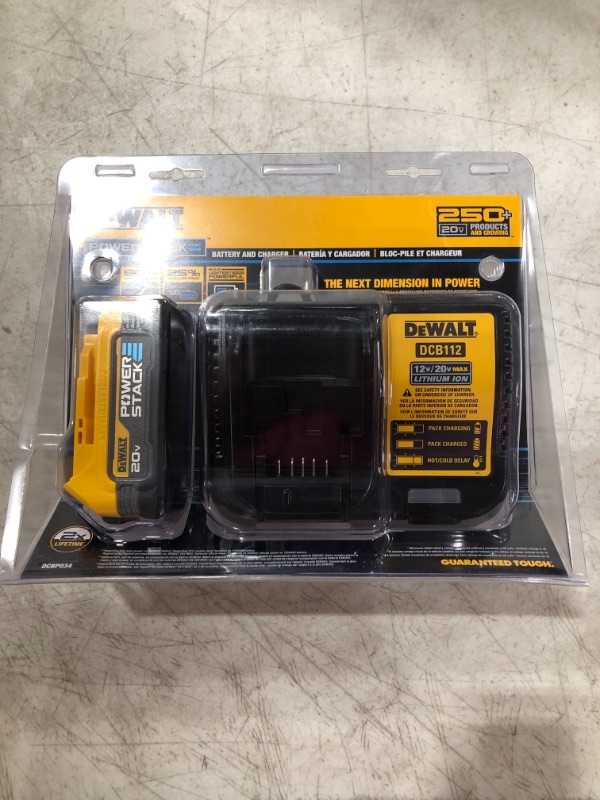 Photo 2 of 
DEWALT 20V MAX* Starter Kit with POWERSTACK™ Compact Battery and Charger (DCBP034C)
