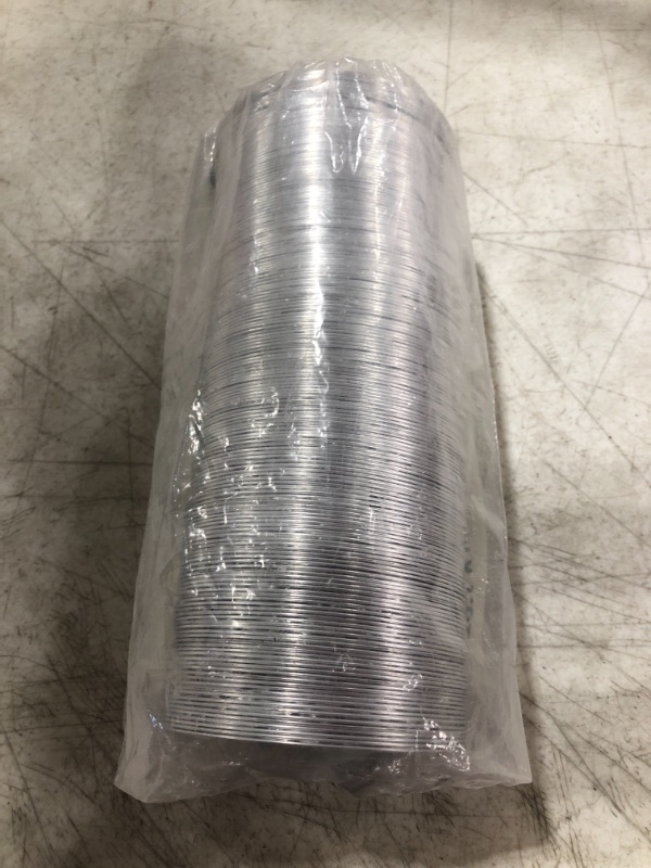 Photo 3 of 4 Inch 25 Feet Aluminum Flexible Dryer Vent Hose Air Ducting Non-Insulated with 2 Stainless Steel Clamps for HVAC Ventilation and Exhaust Pack of 1. OPEN PACKAGE.
