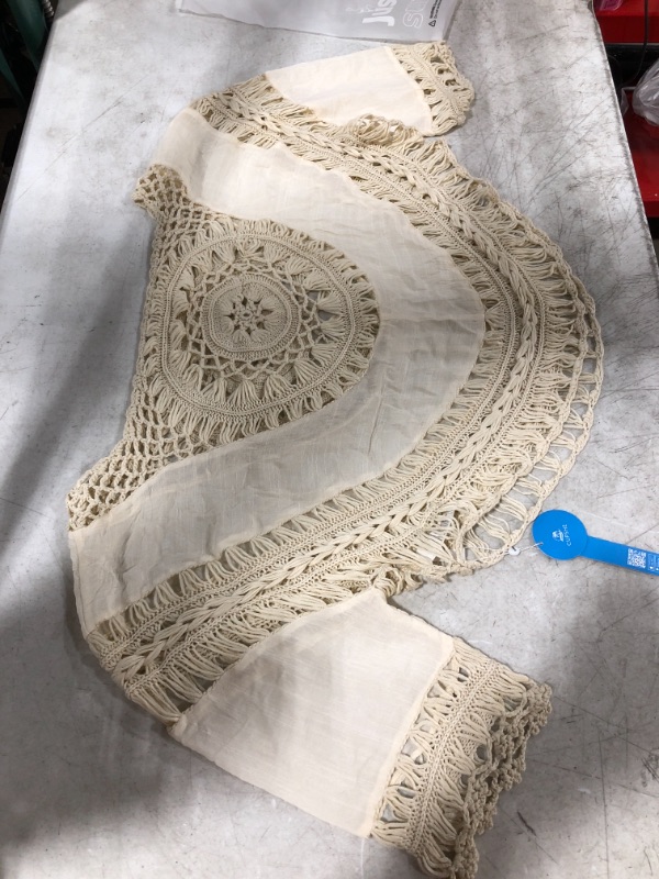 Photo 1 of Ivory Crochet Round Trim Cover Up
ONE SIZE 