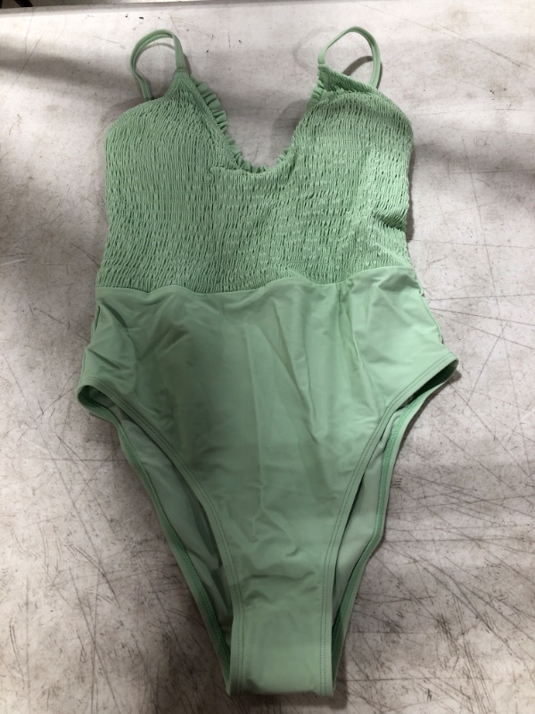 Photo 2 of Kelli Smocked Frill One Piece Swimsuit
SIZE MEDIUM.