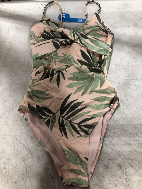 Photo 2 of Fantasy Fronds Wrap Front One Piece Swimsuit
SIZE MEDIUM.