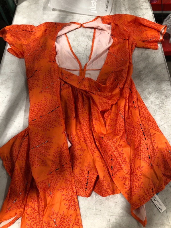 Photo 2 of Annamarie Plunge Tie Waist Romper
SIZE XL.