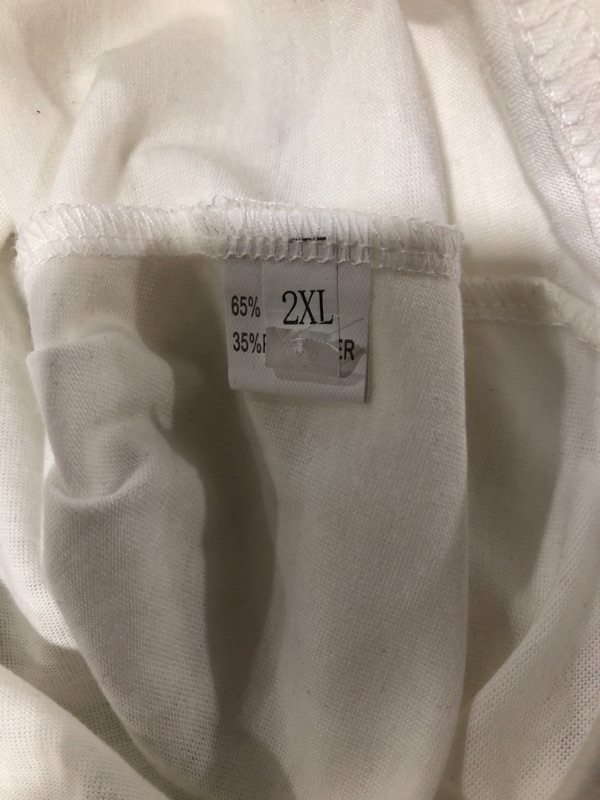 Photo 3 of WOMEN'S CASUAL LONG SLEEVE SHIRT, WHITE, SIZE 2XL.