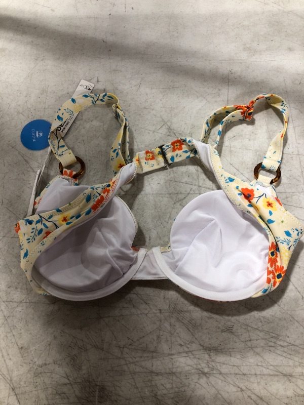 Photo 3 of Hayden Floral Underwire O-Ring Bikini Top
SIZE XXL.