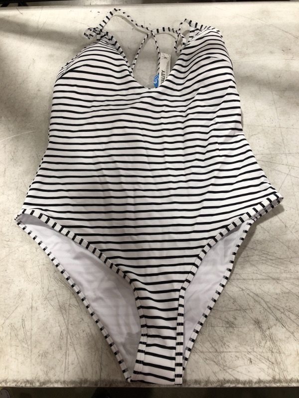 Photo 2 of Lasting Appeal Stripe One Piece Swimsuit
SIZE XXL.