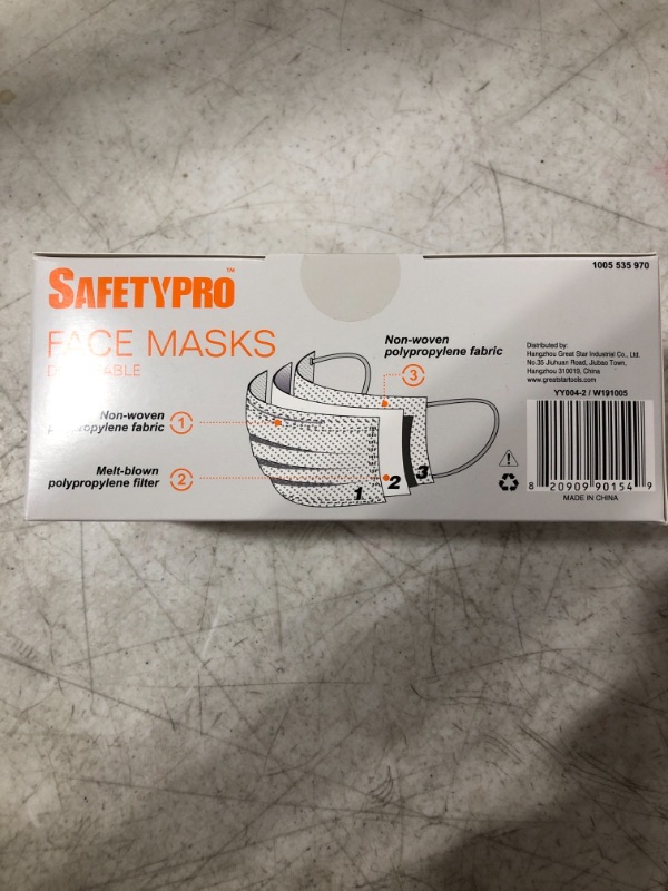 Photo 4 of Disposable Non-Woven Protective Mask for Adult (50 Pieces)
