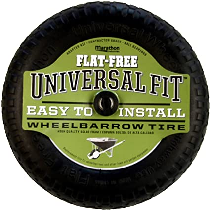 Photo 1 of Arnold Marathon 14.5 Universal Flat-Free Replacement Wheelbarrow Wheel
