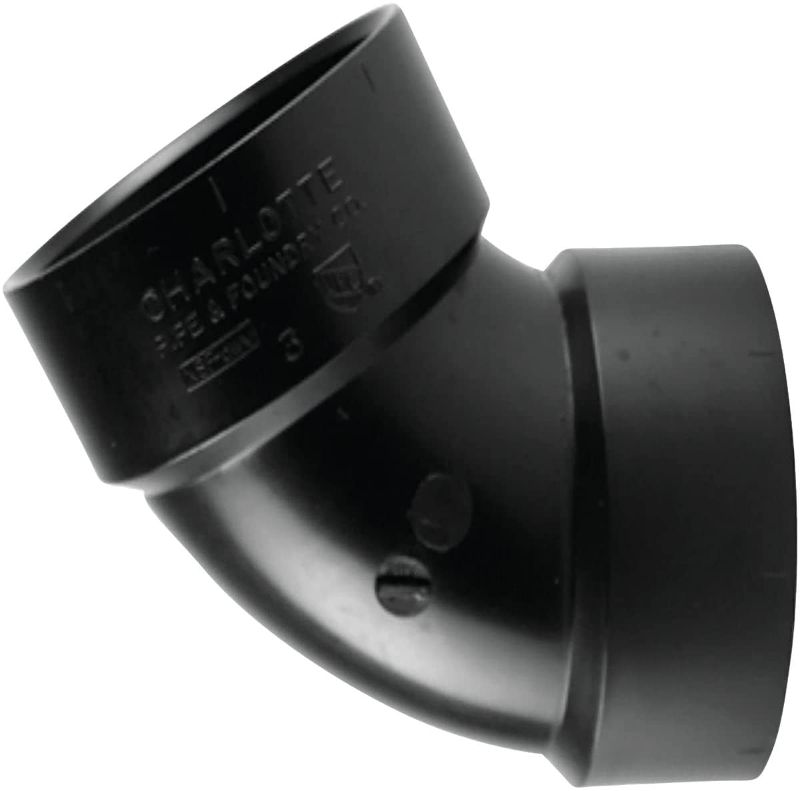 Photo 1 of Charlotte Pipe Elbow Abs/Dwv 4 " 60 Deg. Black
