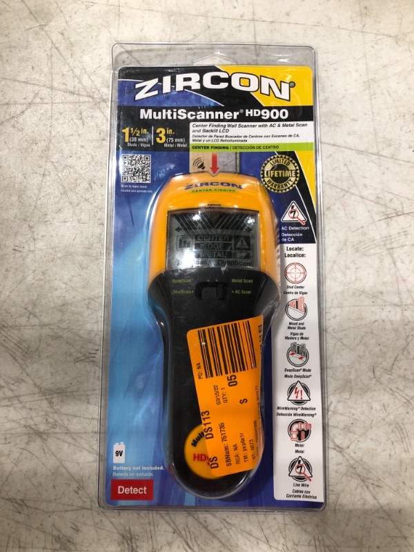 Photo 2 of Zircon StudSensor HD70 Stud Finder
