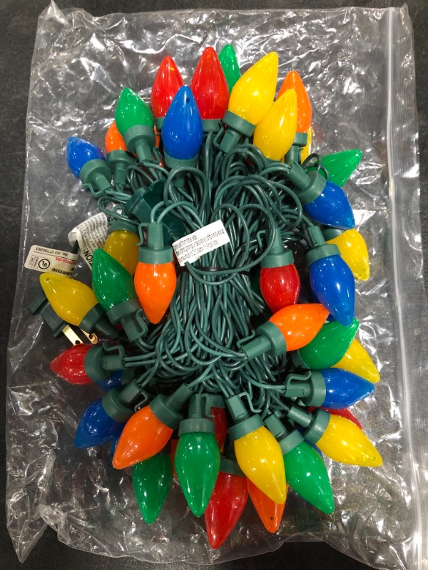 Photo 1 of CHRISTMAS TREE STRING LIGHTS, 50 COUNT.