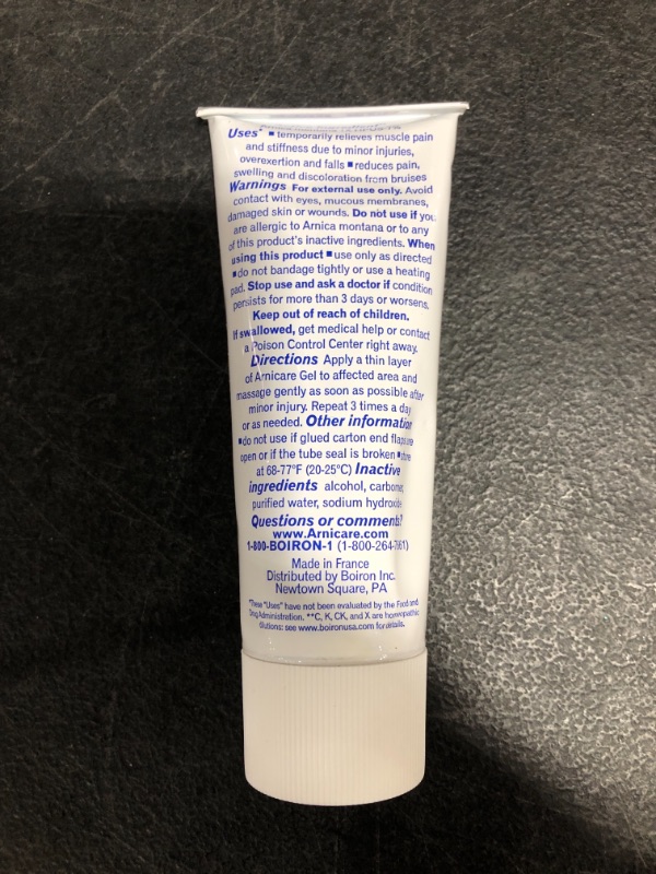 Photo 3 of Boiron Arnicare Gel 2.6 Ounce Topical Pain Relief Gel
