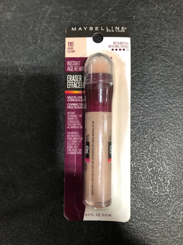 Photo 3 of Maybelline Instant Age Rewind Eraser Dark Circles Treatment Multi-Use Concealer, Fair, 0.2 Fl Oz (Pack of 1)
