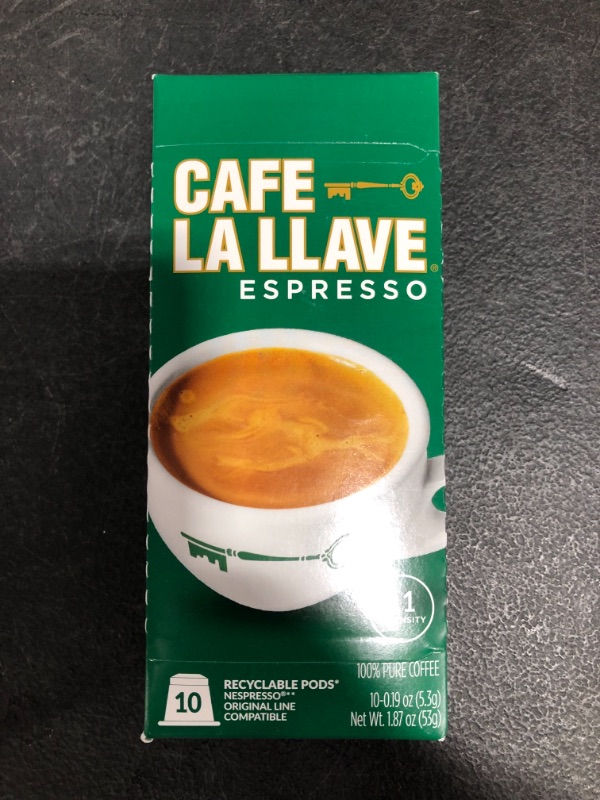 Photo 2 of Cafe La Llave Nespresso Coffee Capsules, Intensity 11 (10 capsules)
