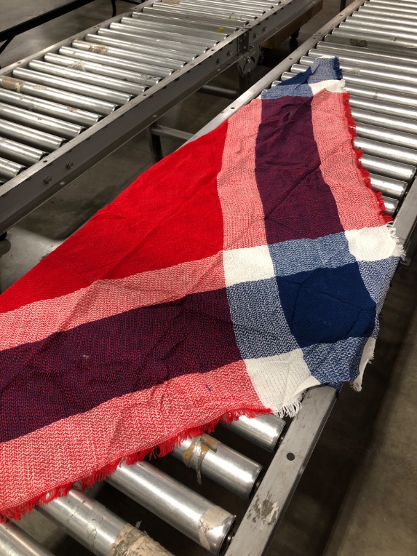 Photo 1 of WANDER AGIO WOMEN'S SCARF RED/BLUE.