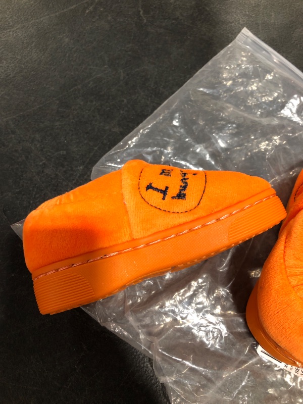 Photo 3 of TODDLER FOAM HOUSE SHOES, ORANGE, SIZE 22-23. 