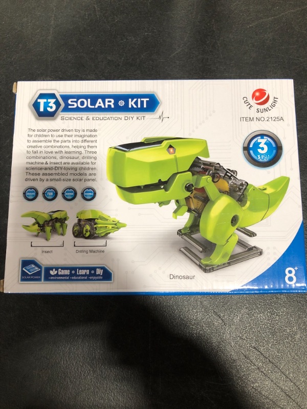 Photo 1 of Dinosaur 3in1 Solar Robot Toys Science Kits Kids Age 8 9 10 11 12 STEM Learning Educational Building Engineering Gifts Toy Boys Girls Holiday Birthday Prime Deal Today Clearance Children Easter
