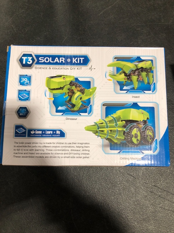 Photo 4 of Dinosaur 3in1 Solar Robot Toys Science Kits Kids Age 8 9 10 11 12 STEM Learning Educational Building Engineering Gifts Toy Boys Girls Holiday Birthday Prime Deal Today Clearance Children Easter
