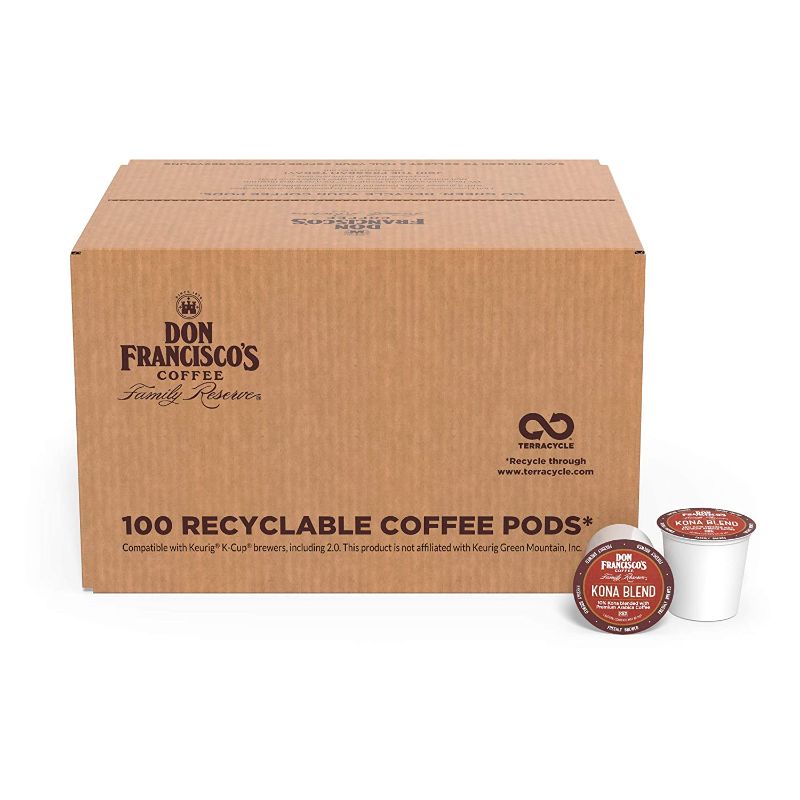 Photo 1 of Don Francisco's Kona Blend Medium Roast Coffee Pods - 100 Count - Recyclable Single-Serve Coffee Pods, Compatible with your K-Cup Keurig Coffee Maker (Including 2.0)
07/29/2022.